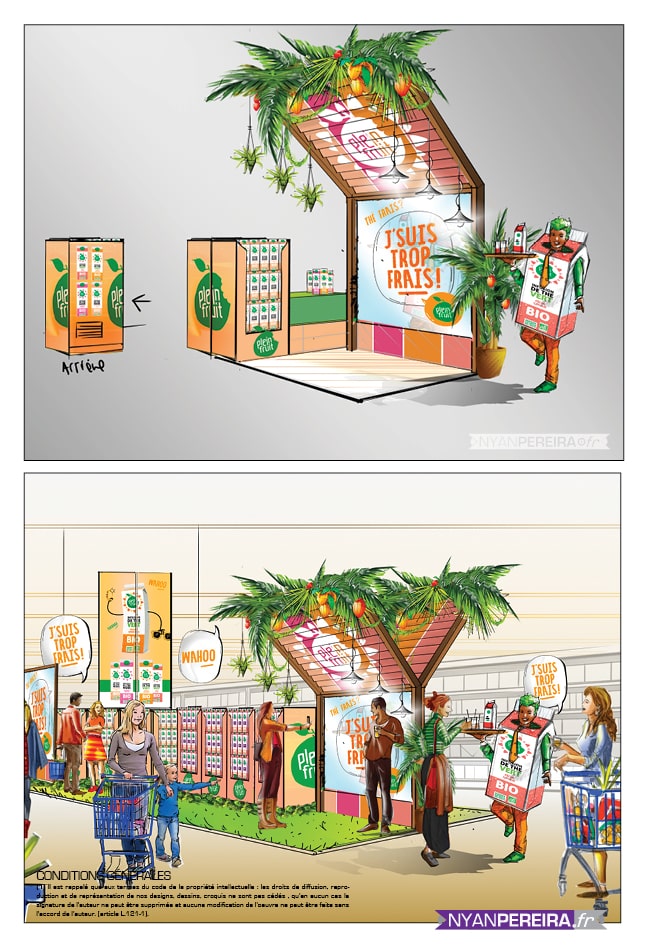 pop up store concept storyboard freelance